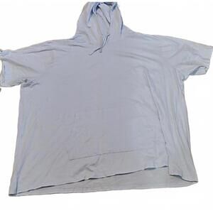 Real Essentials Men Short Sleeve Cotton Hooded T Shirts Sweatshirt Plus Size 5X